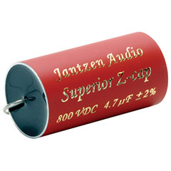 Jantzen Superior Z-cap 5.6 uF 800V 2%-Jantzen Superior Z-cap 5.6 uF 800V 2%
Voltage rating : 800VDC/425VAC
 Tolerance: 2% 
Dimensions : 36x65
