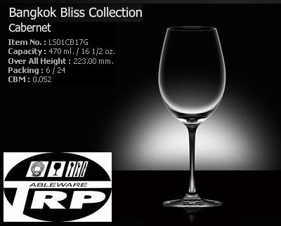 Ǥ๴,ǹ,Cabernet,White Wine-Ǥ๴,ǹ,Cabernet,White Wine, LS01CB17G,Bangkok Bliss,Lucaris, 16 1/2oz,470ml 
6/24,ͧ,Glassware,Thai
