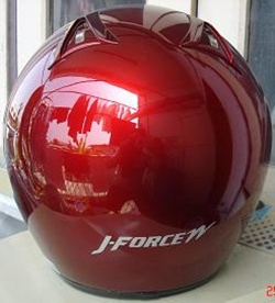  มีหมวกกันน็อค SHOEI รุ่น J-FORCE W สีแดงมือสอง 
