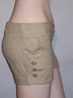 กางเกงขาสั้นสตรีผ้าลินินเทียมขายส่ง 100ตัวคละsizeต