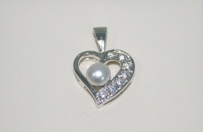 P04-Pendant ͹Сͺ Silver925 , Fresh Water Pearls , CZ