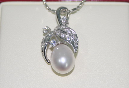 P08-Pendant ͹Сͺ Silver925 , Fresh Water Pearls , CZ