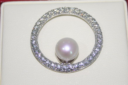 P010-Pendant ͹Сͺ Silver925 , Fresh Water Pearls , CZ