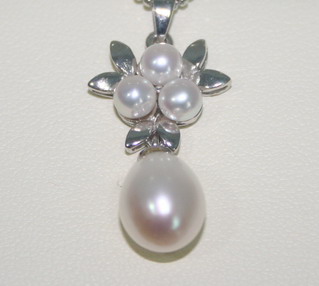 P016-Pendant ͹Сͺ Silver925 , Fresh Water Pearls , CZ