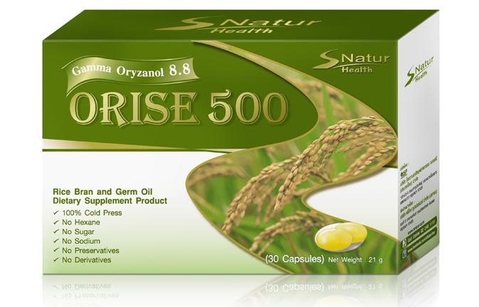 Orise 500 Dietary Supplement Product (30 ᤻)-ѹӢШ١ -ëҹ (Gamma-Oryzanol) 㹻ҳ٧ ҹѺʡѴҵ աҡԴ